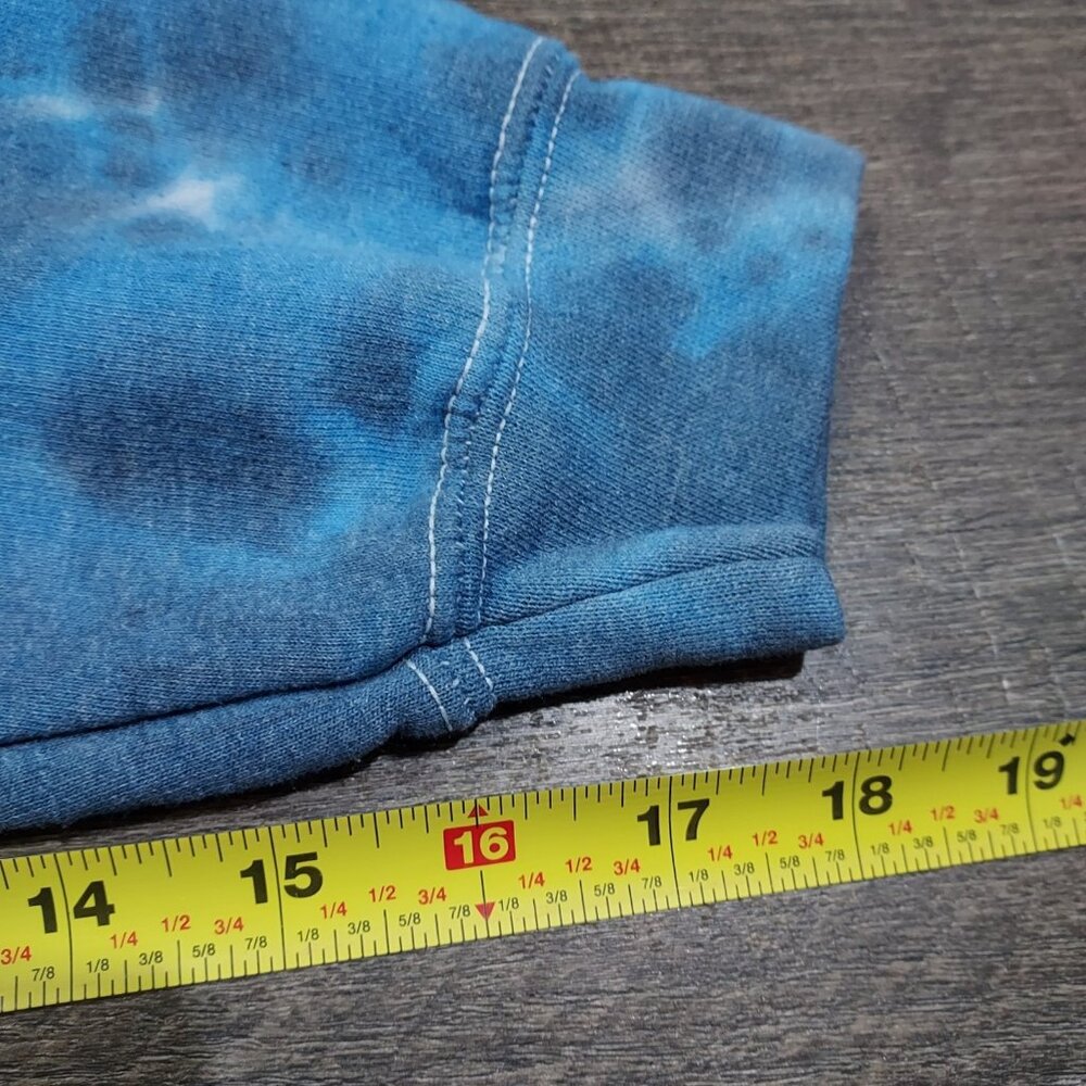 Tie Dye Hoodie Sweatshirt Pullover Gildan Heavy Blend Kangaroo Pocket Medium - Picture 4 of 10